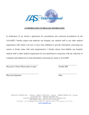 Authorization to Release Information