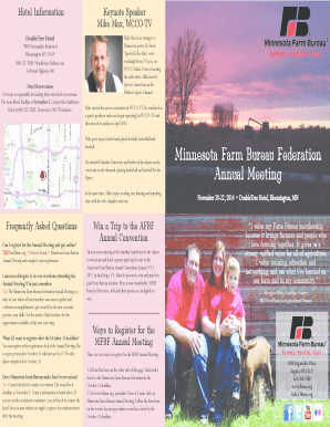 Minnesota Farm Bureau Federation Annual Meeting Registration Form