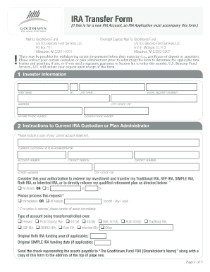 IRA Transfer Form