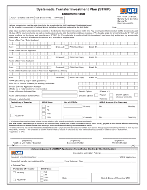 STRIP Enrolment Form
