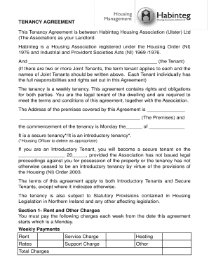 Tenancy Agreement