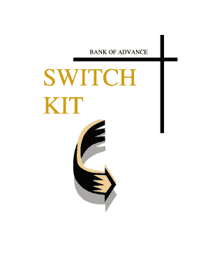 Bank of Advance Account Switch Kit