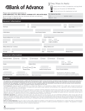 Credit Card Application Form