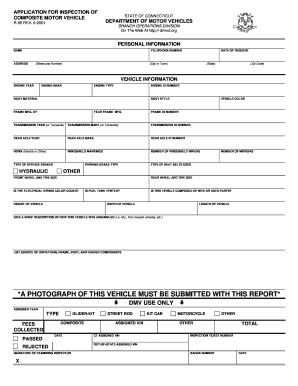 Connecticut Composite Vehicle Inspection Application