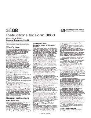 Instructions for Form 3800
