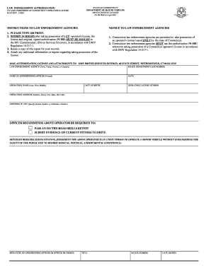 Connecticut Law Enforcement License Authorization