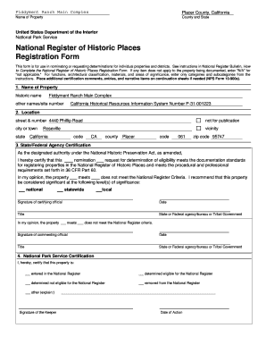 National Register of Historic Places Registration Form
