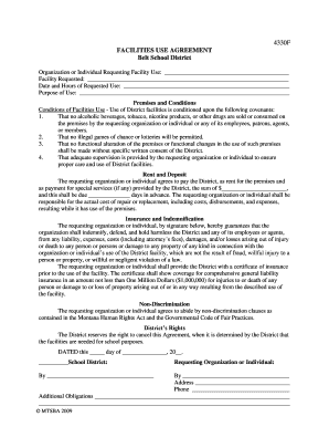 Facilities Use Agreement