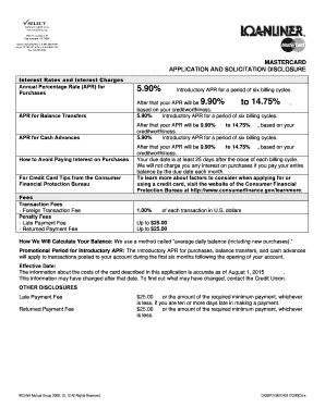 Credit Card Application and Solicitation Disclosure