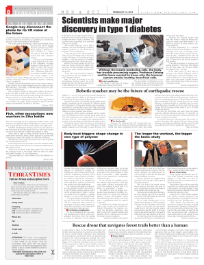 Tehran Times Subscription Form