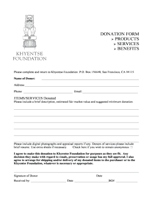 Donation Form