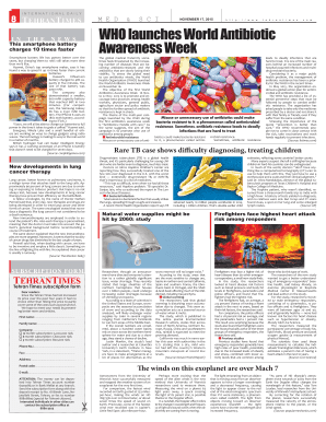 Tehran Times Subscription Form