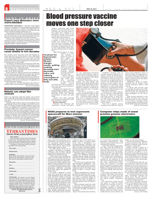 Tehran Times Subscription Form