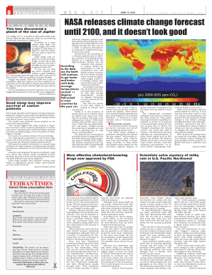 Tehran Times Subscription Form