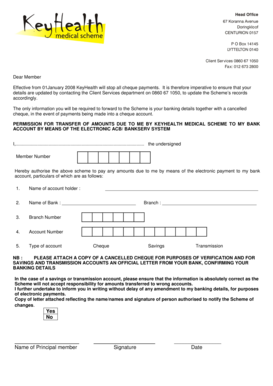 KeyHealth Electronic Payment Authorization Form