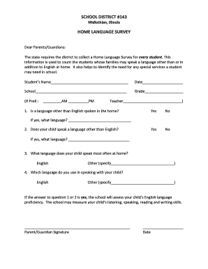 Home Language Survey