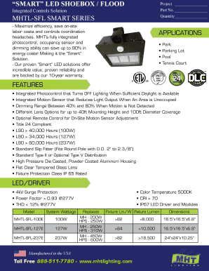 Smart LED Shoebox Flood Project Form