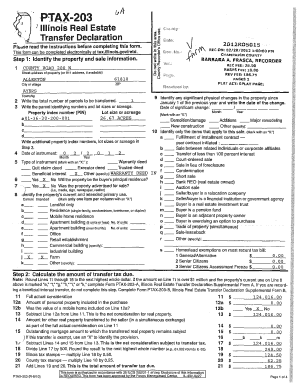 Illinois Real Estate Transfer Declaration