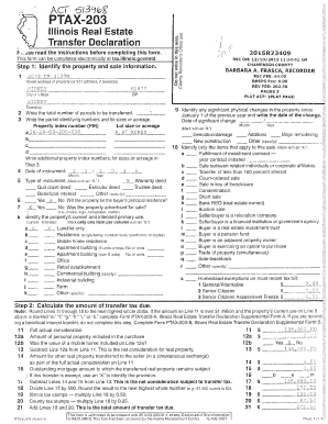 Illinois Real Estate Transfer Declaration