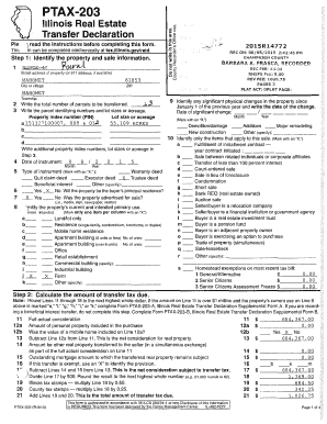Illinois Real Estate Transfer Declaration