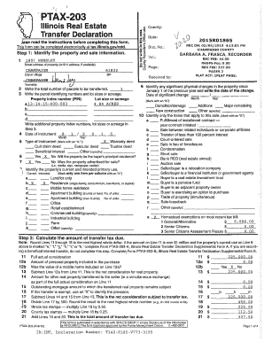 Illinois Real Estate Transfer Declaration