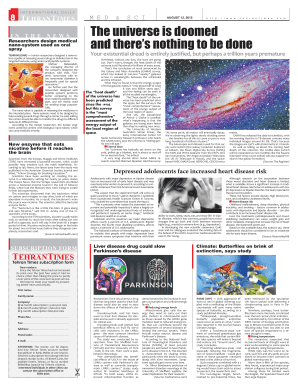 Tehran Times Subscription Form