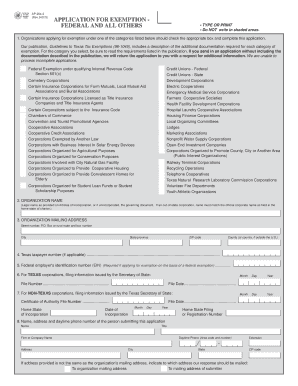 Texas Exemption Application Form AP-204