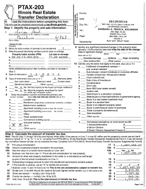Illinois Real Estate Transfer Declaration