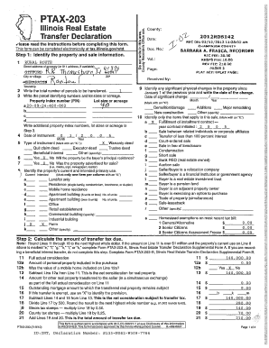 Illinois Real Estate Transfer Declaration