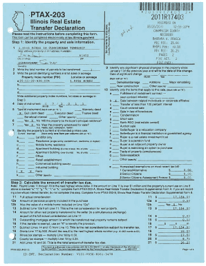 Illinois Real Estate Transfer Declaration