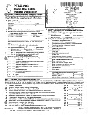 Illinois Real Estate Transfer Declaration