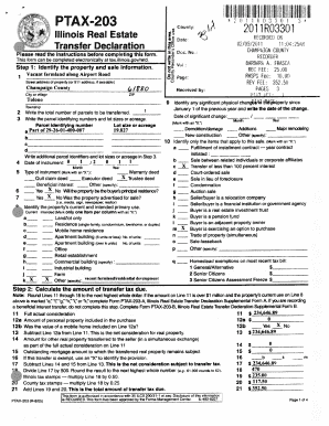 Illinois Real Estate Transfer Declaration