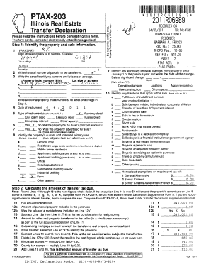 Illinois Real Estate Transfer Declaration
