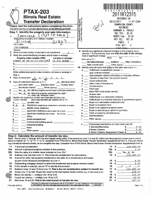 Illinois Real Estate Transfer Declaration