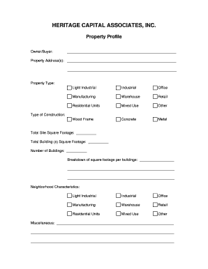 Property Profile Form