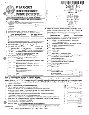 Illinois Real Estate Transfer Declaration