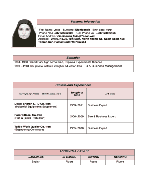 Resume Template