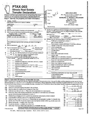 Illinois Real Estate Transfer Declaration