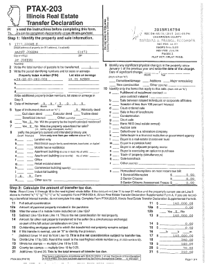 Illinois Real Estate Transfer Declaration
