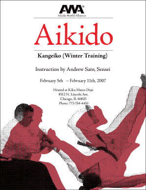 Aikido Kangeiko (Winter Training) Instruction by Andrew Sato, Sensei February 5th February 11th, 2007 Hosted at Kiku Matsu Dojo 4512 N