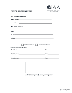 Check Request Form