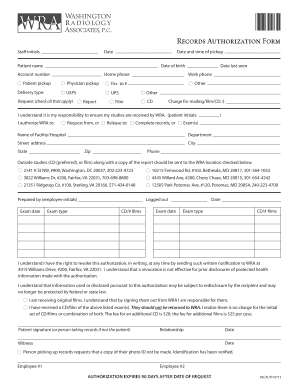 Medical Records Authorization Form