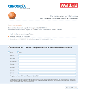 Angebotsanfrage CONCORDIA