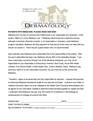 Medicare Payment Agreement