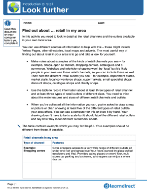 Retail Analysis Activity Template