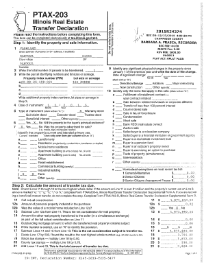 Illinois Real Estate Transfer Declaration