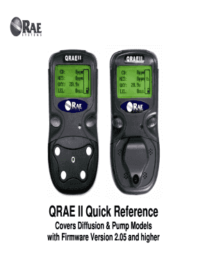 QRAE II Quick Reference