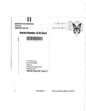Independent Foreclosure Review Request Form