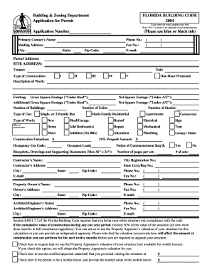 Florida Building Permit Application