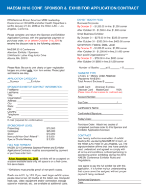 2016 Downloadable Sponsor Application - Naesm - naesm